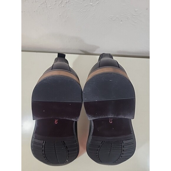 Vance CO Men's Black Faux Leather Slip On Boots Size 9 - Picture 10 of 12